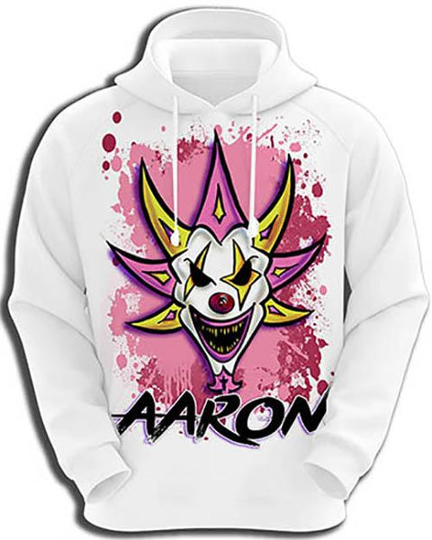 H052 Custom Airbrush Personalized Wicked clown Hoodie Sweatshirt Design Yours