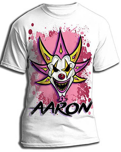 H052 Custom Airbrush Personalized ICP Clown Kids and Adult Tee Shirt Design Yours