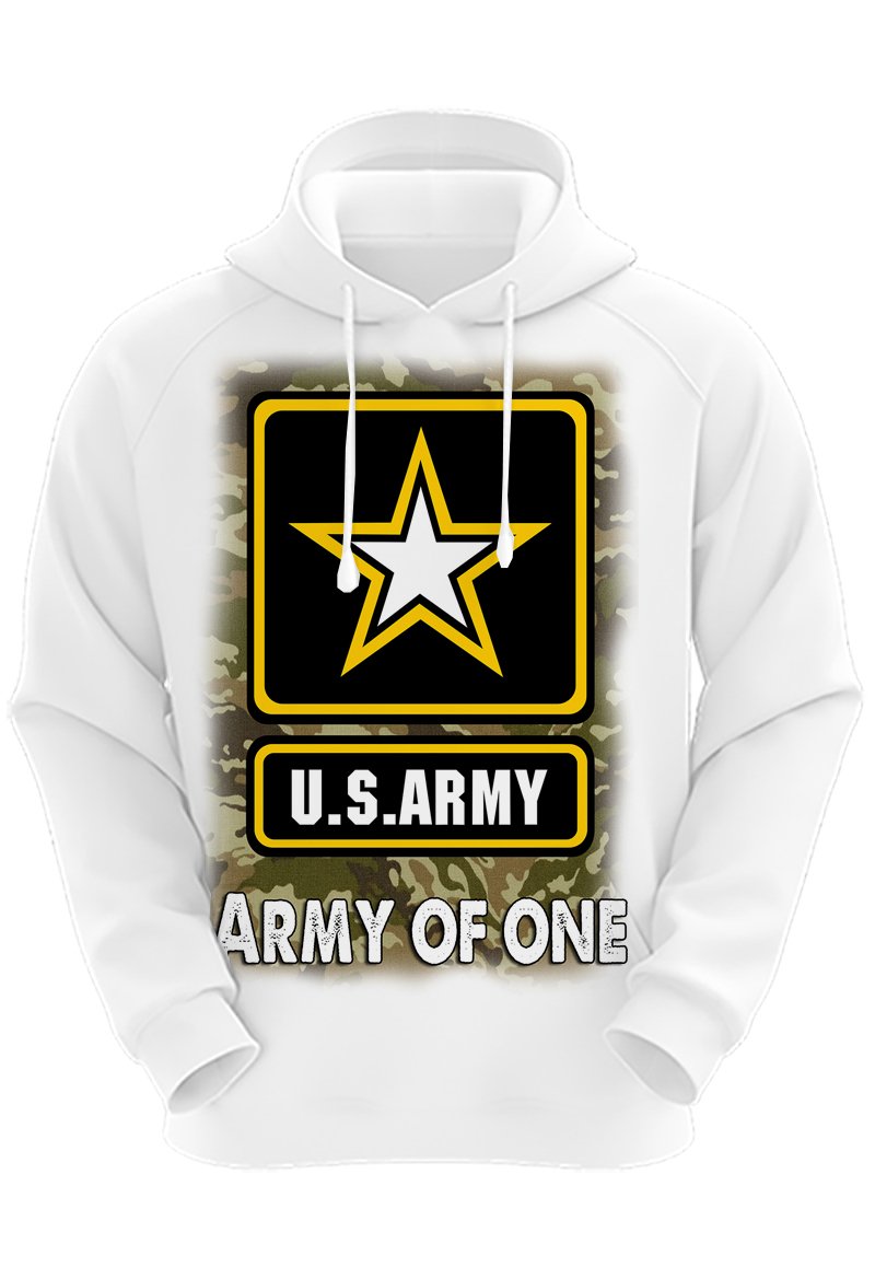 H056 Digitally Airbrush Painted Personalized Custom Army Logo  Adult and Kids Hoodie Sweatshirt