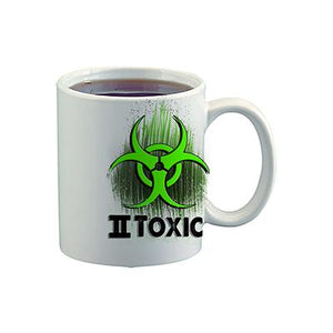 H059 Digitally Airbrush Painted Personalized Custom Toxic Logo    Ceramic Coffee Mug