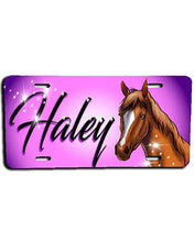 I004 Personalized Airbrush Horse License Plate Tag Design Yours