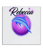 I010 Personalized Airbrush Dolphin Ceramic Coaster Design Yours