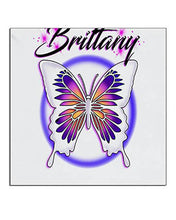 I012 Personalized Airbrush Butterfly Ceramic Coaster Design Yours