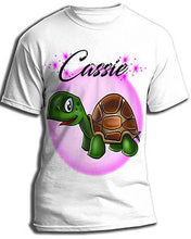 I017 Personalized Airbrush Turtle Tee Shirt Design Yours
