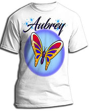 I026 Personalized Airbrush Butterfly Tee Shirt Design Yours