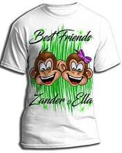 I027 Personalized Airbrush Monkeys Tee Shirt Design Yours