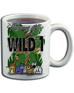 I031 Personalized Airbrush Safari Animals Ceramic Coffee Mug Design Yours