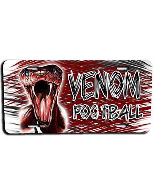 I028 Personalized Airbrush Snake Viper License Plate Tag Design Yours
