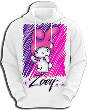 LB005 custom personalized airbrush Kitty Rabbit Hoodie Sweatshirt Design Yours