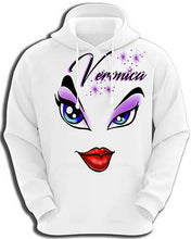 LB012 custom personalized airbrush Sexy Eyes Hoodie Sweatshirt Eyes and Lips Design Yours