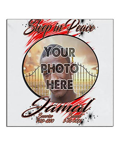 PT004 Personalized Airbrush Your Photo On a Ceramic Coaster Design Yours