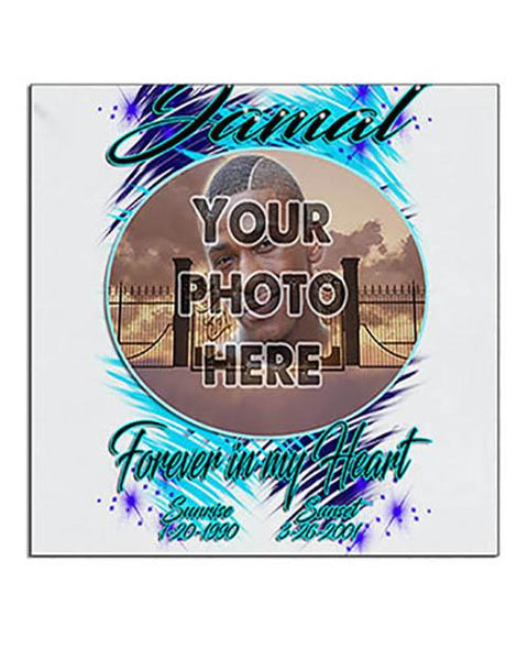 PT006 Personalized Airbrush Your Photo On a Ceramic Coaster Design Yours