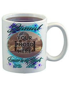 PT006 Personalized Airbrush Your Photo On a Ceramic Coffee Mug Design Yours