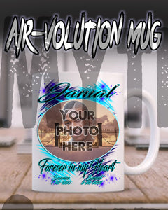 PT006 Personalized Airbrush Your Photo On a Ceramic Coffee Mug Design Yours