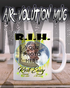 PT007 Personalized Airbrush Your Photo On a Ceramic Coffee Mug Design Yours