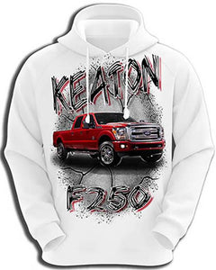 PTV001 Personalized Airbrush Your Vehicle On a Hoodie Sweatshirt Design Yours