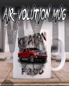 PTV001 Personalized Airbrush Your Vehicle On a Ceramic Coffee Mug Design Yours