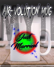 A002 Personalized Airbrush Name Design Ceramic Coffee Mug Design Yours