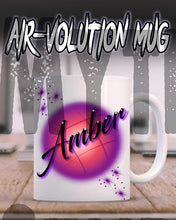 A004 Personalized Airbrush Name Design Ceramic Coffee Mug Design Yours