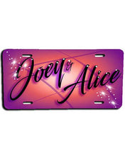 A007 Personalized Custom Airbrushed Name Writing Color Party Design Gift License Plate Tag Design Yours