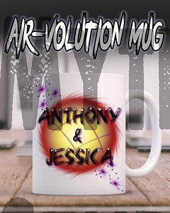 A013 Personalized Airbrush Name Design Ceramic Coffee Mug Design Yours