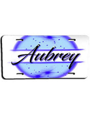 A017 Personalized Custom Airbrushed Name Writing Color License Plate Tag Design Yours