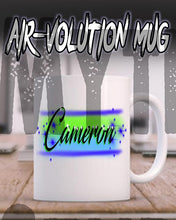 A018 Personalized Airbrush Name Design Ceramic Coffee Mug Design Yours