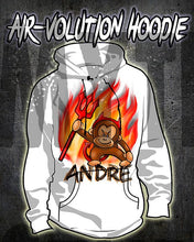 B032 custom personalized airbrush Devil Monkey Hoodie Sweatshirt Design Yours
