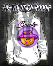 B037 custom personalized airbrush Smiley Hoodie Sweatshirt design Emoji Design Yours
