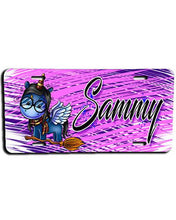 B148 Personalized Airbrush Wizard Unicorn License Plate Tag Design Yours