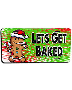 B153 Personalized Airbrush Gingerbread Man License Plate Tag Design Yours