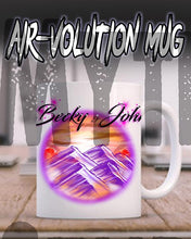 E014 Personalized Airbrush Sunset Mountain Landscape Ceramic Coffee Mug Design Yours
