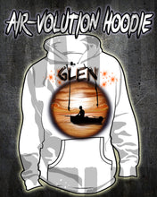 E026 Personalized Airbrush Fishing Landscape Hoodie Sweatshirt Design Yours