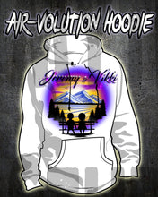 E028 Personalized Airbrush Kids Silhouette Hoodie Sweatshirt Design Yours