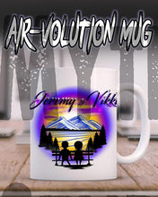 E028 Personalized Airbrush Kids Silhouette Ceramic Coffee Mug Design Yours