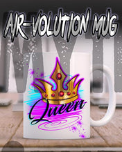 F007 Custom Airbrush Personalized Crown Ceramic Coffee Mug Design Yours