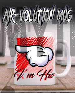 F035 Custom Airbrush Personalized Hand Ceramic Coffee Mug Design Yours