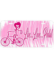 F049 Digitally Airbrush Painted Personalized Custom Bicycle    Auto License Plate Tag