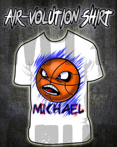 G004 Personalized Airbrush Basketball Tee Shirt Design Yours