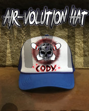 G017 Personalized Airbrush Bowling Snapback Trucker Hat Design Yours