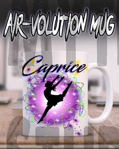 G018 Personalized Airbrush Dancer Ceramic Coffee Mug Design Yours