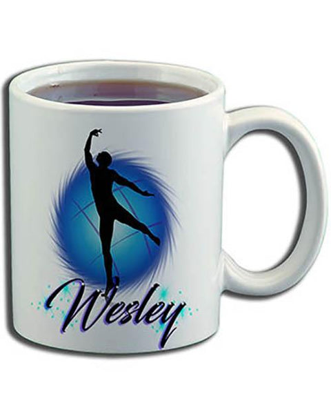 G019 Personalized Airbrush Dance Ceramic Coffee Mug Design Yours