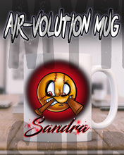 G021 Personalized Airbrush Baseball Ceramic Coffee Mug Design Yours