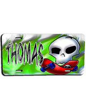 G023 Personalized Airbrush Skateboarding License Plate Tag Design Yours