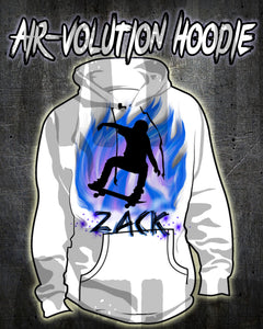G024 Personalized Airbrush Skateboarding Hoodie Sweatshirt Design Yours