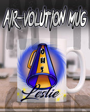 G028 Personalized Airbrush Cheerleading Ceramic Coffee Mug Design Yours