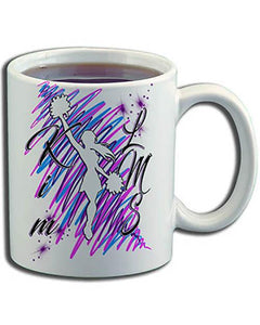 G033 Custom Airbrush Personalized Cheerleading Ceramic Coffee Mug Design Yours