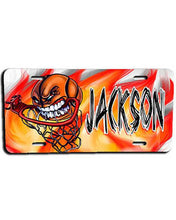 G034 Personalized Airbrush Basketball License Plate Tag Design Yours