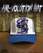 G037 Personalized Airbrush Cheerleading PomPom MegaPhone Snapback Trucker Hat Design Yours
