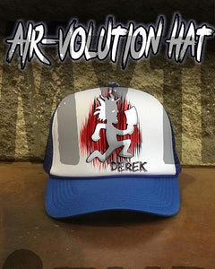 H024 Custom Airbrush Personalized Juggalo Hatchetman Snapback Trucker Hat Design Yours